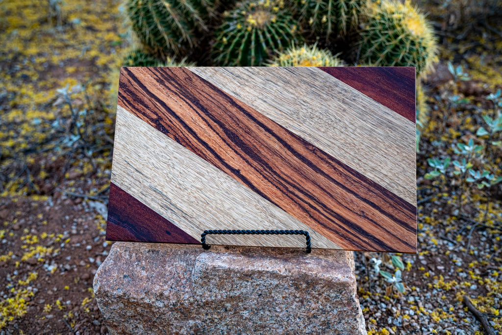 Angled Design - Exotic Wood Cutting Board