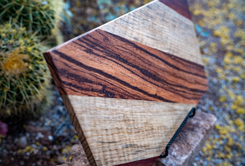 Angled Design - Exotic Wood Cutting Board