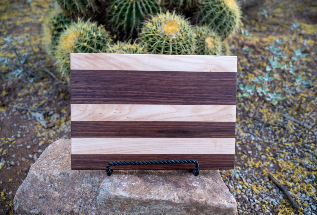 Small Cutting Board - Walnut & Hard White Maple