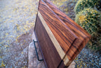 Zebrawood, Black Limba & Walnut Cutting Board